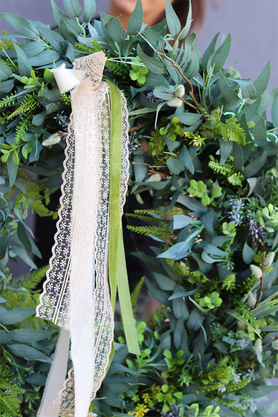 Boho Gretra Spring 2, zielony wianek z eukaliptusem