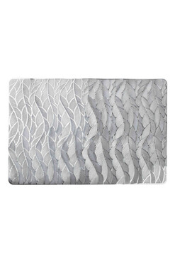 Willow, dekoracyjne podkładki pod talerz srebrne, 6szt, wym.45x30cm