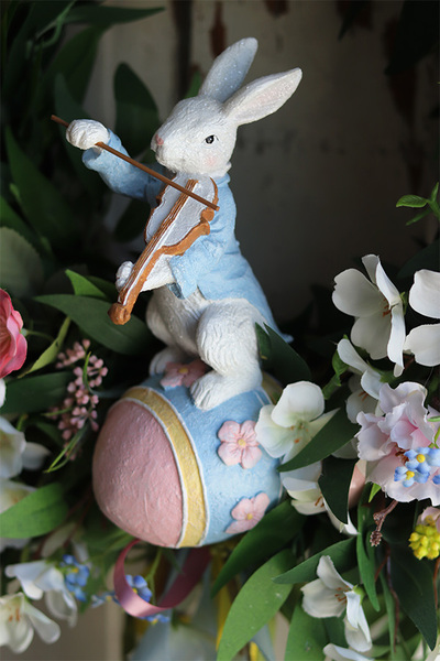 Candy - Sama Słodycz, wielkanocny wianek z zajączkiem, śr.46cm