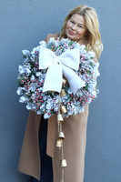 Śnieżny Puch, zimowy wianek z dzwonkami