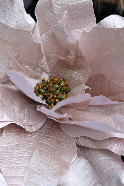 Gwiazda Betlejemska Pudrowa, wielki kwiat sztuczny