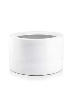 Fiberglass donica walec White 30x45cm