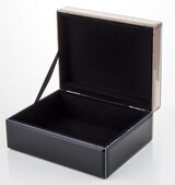 Gossamer Simple A, szklane puzderko szkatułka na drobiazgi, wym.8.5x18.5x15cm