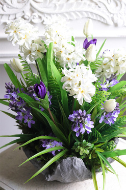 Spring Moment Volcan 2, komplet dekoracji nagrobnych, kompozycja + bukiet