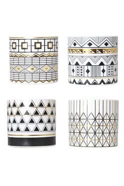 Glamm 4 Herbs, ceramiczna osłonka doniczka, kpl.4szt, wym.11.5x12.5cm