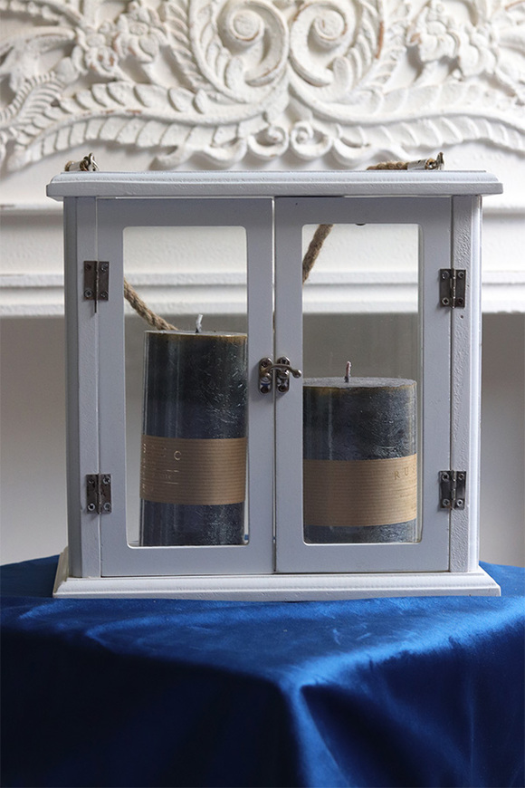 Marine, lampion drewniany