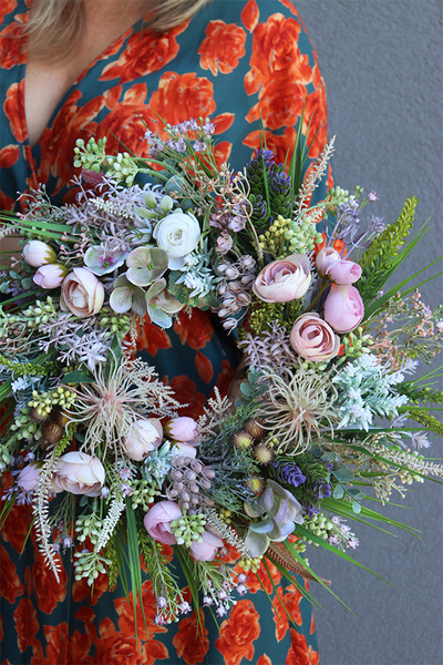 Kreone, wianek dekoracyjny z suszem