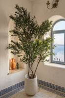 Drzewko Oliwne Hevra, sztuczna roślina w donicy