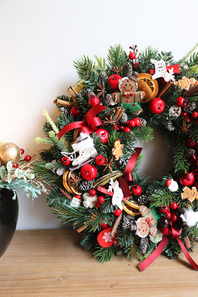 Wigilijna Radość, świąteczny wianek