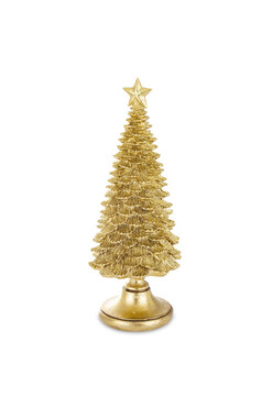 Christmas Luxury C, złota choinka figurka świąteczna, wys.42.5cm