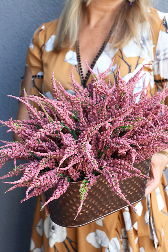 Wrzosowisko Fiolet, kompozycja kwiatowa w donicy