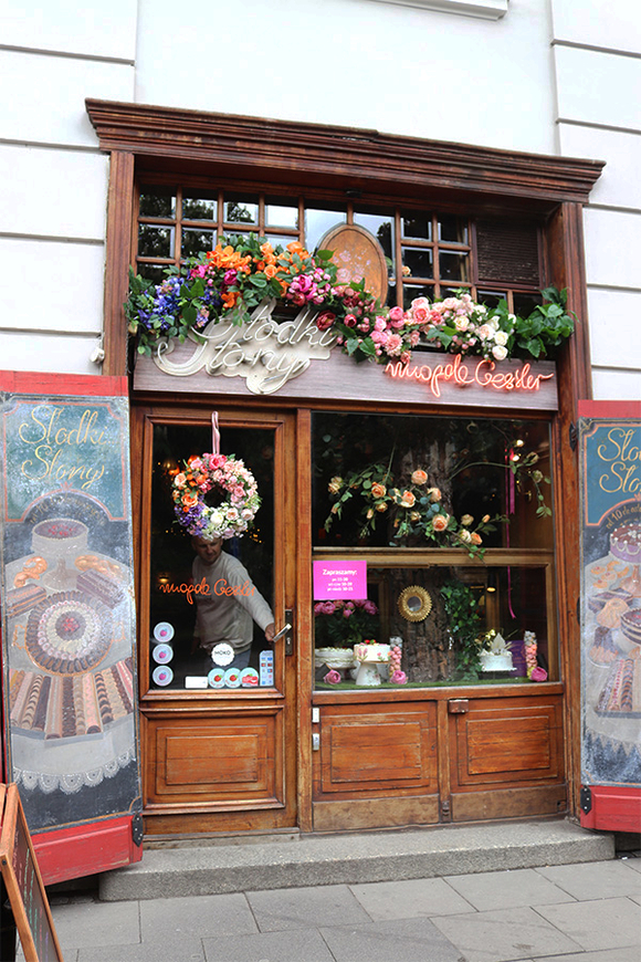 Bella Słodko-Słona, barwny wianek kwiatowy