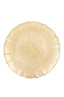 Emia, szklany podtalerz podkładka, A, śr.32.5cm