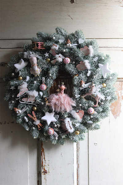 Sen Baletnicy, świąteczny różowy dekoracyjny