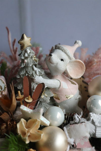 Girl Childhood, różowy świąteczny flowerbox