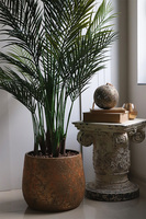 Clementine, sztuczna palma w złotej donicy