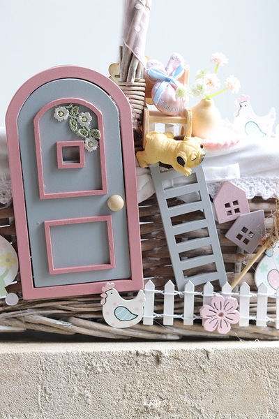 U Drzwi, dekorowany koszyczek wielkanocny