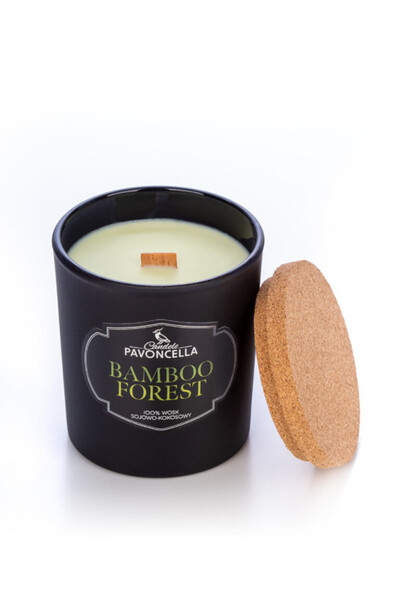 Hinoki Amber, sojowo-kokosowa świeca zapachowa w szkle