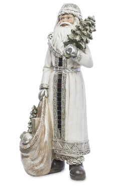 Silver Xmas C, bożonarodzeniowa figurka Mikołaj, wys.31.5cm
