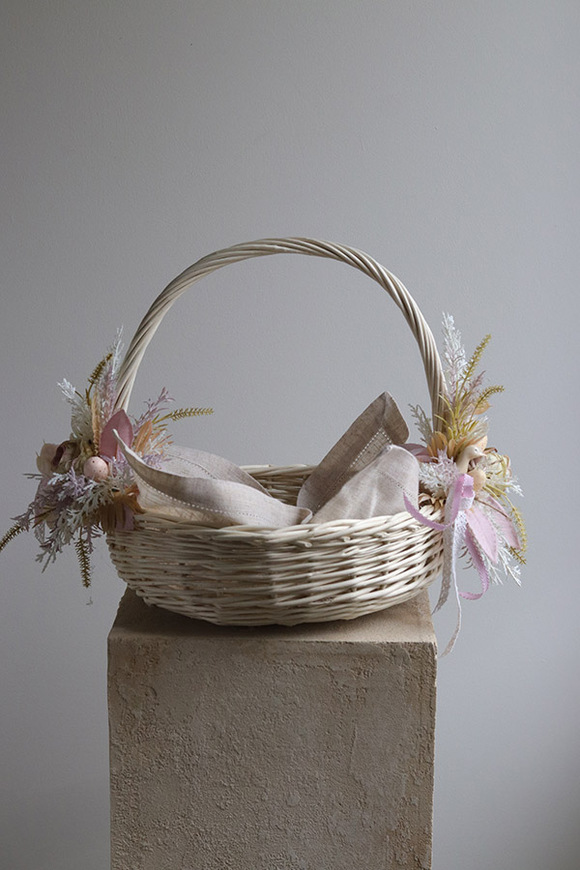 U Gąski, duży dekorowany koszyczek wielkanocny