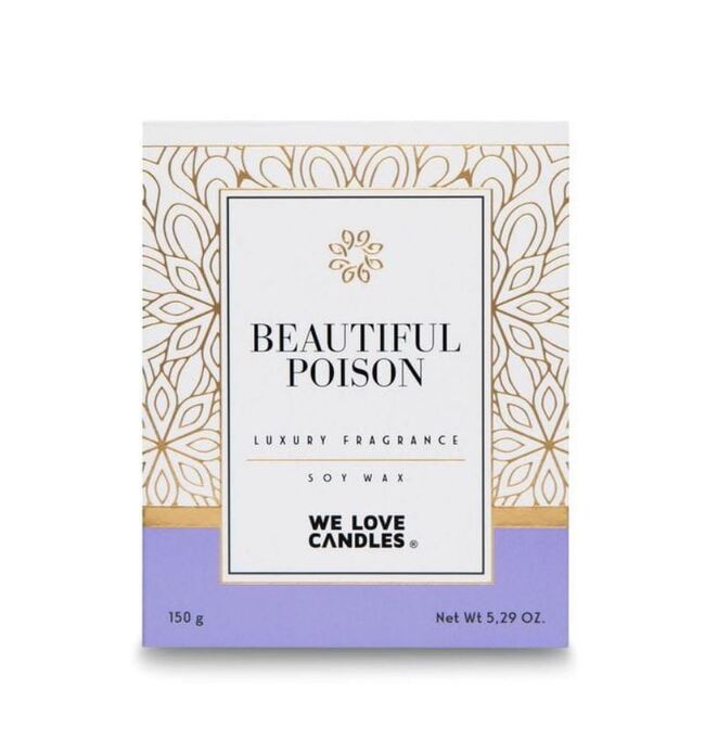 Beautiful Poison, sojowa świeczka zapachowa, Gold Series, 150g