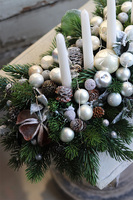 adwentowy stroik Moderno, wym.33x54cm  