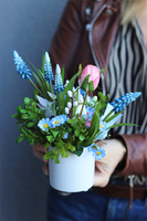 Króliczek, stroik wielkanocny z zajączkiem