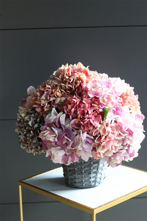 bogaty kosz z hortensjami, Provance Kilano