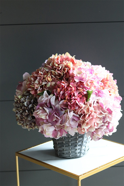 bogaty kosz z hortensjami, Provance Kilano