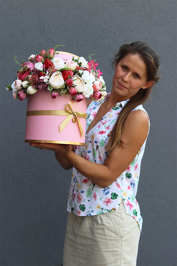 Candy, flowerbox z pokrywką