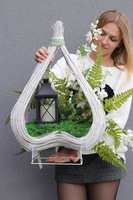 Biały Płomień, dekoracja nagrobna z lampionem