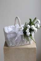 Biała Altana, dekorowany koszyczek wielkanocny, wys.25cm