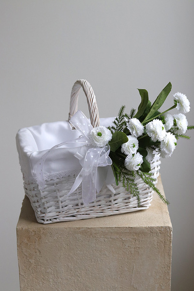 Biała Altana, dekorowany koszyczek wielkanocny, wys.25cm