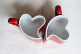 Love, kubek serce czerwone