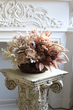 Mortario Deluxe, jesienny kosz z kwiatami, wym.34x40cm