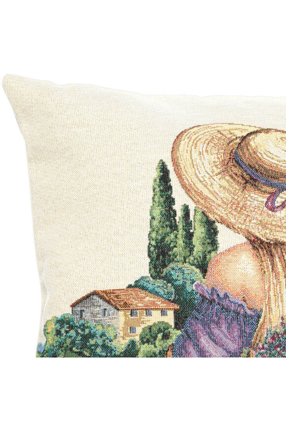 Kobieta i Lawenda poszewka gobelinowa dwustronna	