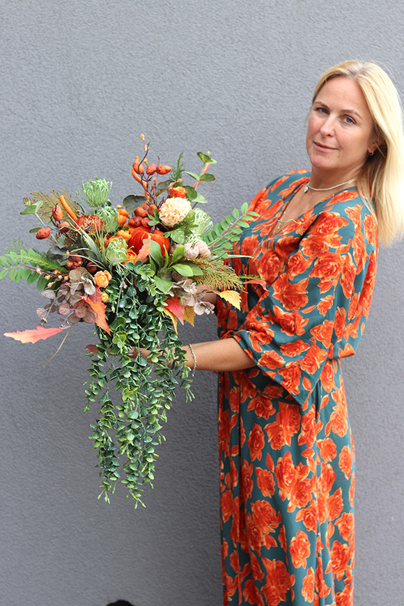 Ladies First Pumpkin A, jesienna kompozycja, wys.40cm