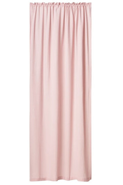 Muślin, zasłona z bawełny organicznej z tunelem, bubblegum, szer.140cm