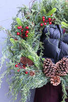 Christmas Green, zimowy wianek zielony