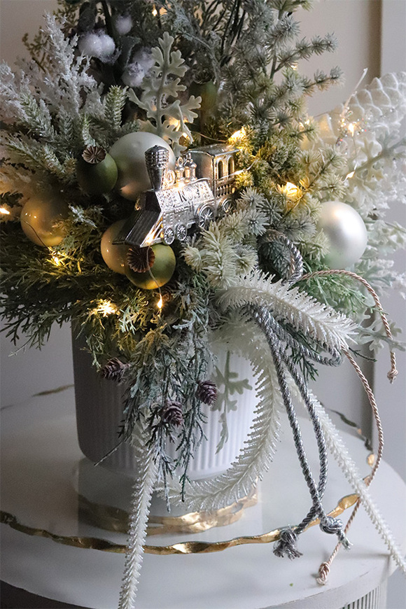 Lokomotywa Landia, zimowa kompozycja w osłonce