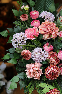 Georite, komplet dekoracji nagrobnych, kompozycja+bukiet