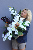 Terence, bukiet nagrobny premium, dł.75cm