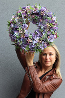 Hydrangea VIP Nemora, fioletowy wianek z hortensją