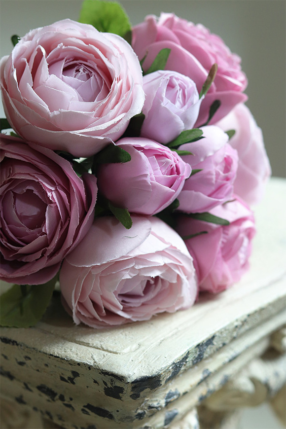 Ranunculus, bukiet kwiatów, fioletowy