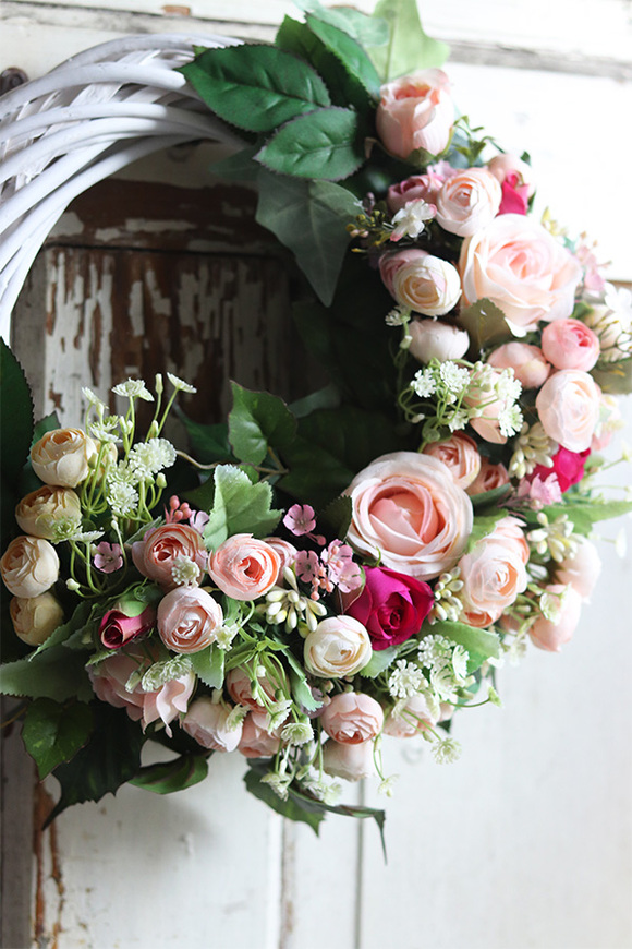 asymetryczny wianek na drzwi, Nefrete, śr.34cm  