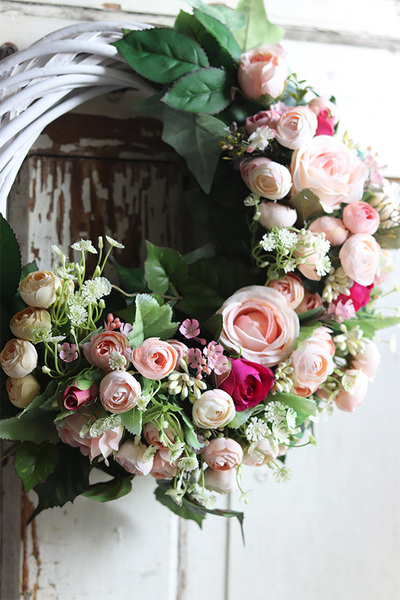 asymetryczny wianek na drzwi, Nefrete, śr.34cm  