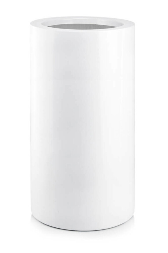 Fiberglass donica walec White 