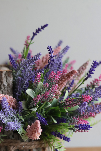 Wrzosy Jesień, kompozycja koszyk z wrzosami