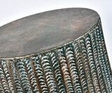 OD RĘKI GoldLine, stołek metalowy / stolik, wym.50x50x60.5cm 