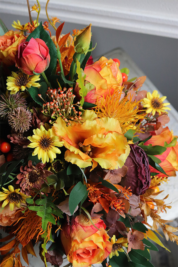 Orange Fall, jesienna kompozycja na stół